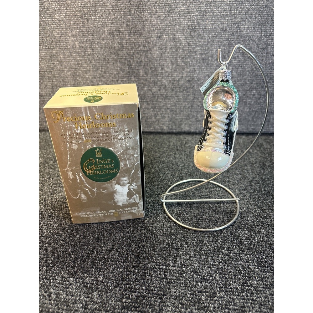 Old World Christmas~High Top Sneaker~Glass Ornament~NWT